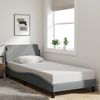 vidaXL Bettgestell "Dover" Hellgrau 90x200 cm Stoff 373105 Bild 1