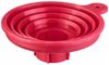 WESTMARK Trichter Set, 2tlg, Ø 10 und 11 cm, Faltbar, Silikon, Grau/Rot Bild 4