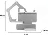 Boarti 'Bagger' Tonies-Regal, Holz grau, 44x39 cm Bild 5