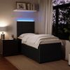 vidaXL Boxspringbett mit Matratze Schwarz 90x200 cm Samt 3294540 Bild 4