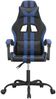 vidaXL Gaming-Stuhl Drehbar Schwarz und Blau Kunstleder [349519] Bild 3
