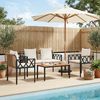 vidaXL Gartenmöbel-Set 4 pcs Braun und Creme Weiß Poly-Rattan 42025344 Bild 3