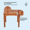 KHG Beistelltisch Balkontisch 50x50 cm, bis 75 kg belastbar (Outdoor-Tisch), aus Eukalyptus-Holz, zum Schutz geölt, FSC-Zertifiziert Bild 4
