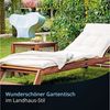KHG Beistelltisch Balkontisch 50x50 cm, bis 75 kg belastbar (Outdoor-Tisch), aus Eukalyptus-Holz, zum Schutz geölt, FSC-Zertifiziert Bild 3