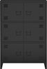 Büroschrank Hamina 113x80x40cm Schwarz [en. casa] Bild 4