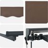 vidaXL Einziehbare Markise Taupe 3,5x2,5 m Polyester und Aluminium 3426011 Bild 4