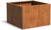Adezz Pflanzgefäß Carrez Standard Quadrat aus Corten-Stahl Pflanzkübel Größe 50x50x80 cm Bild 2