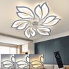 ZMH Deckenventilator mit Licht und Fernbedienung – Dimmbare LED-Deckenlampe, Timerfunktion, Kreatives Design 6 Lichter Bild 1