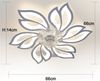 ZMH Deckenventilator mit Licht und Fernbedienung – Dimmbare LED-Deckenlampe, Timerfunktion, Kreatives Design 6 Lichter Bild 5