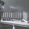 Kerzenleuchter ,Vind', 5-flammig, Materialmix, beige Bild 5