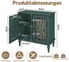 HOLTICO Kommode Vintage Sideboard Buffet Schrank mit Hohle Blumenschnitzerei (1 St), Akzent Schrank Holz Kommoden & Sideboards Bild 2
