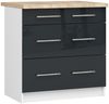 Raumhirsch Furniture Unterschrank Moderner Küchenunterschrank - 3 Schubladen - Küchenmodul (viele Farbvarianten, Maße 60 x 80 x 46 cm) - Hochwertig & stabil Bild 2