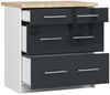 Raumhirsch Furniture Unterschrank Moderner Küchenunterschrank - 3 Schubladen - Küchenmodul (viele Farbvarianten, Maße 60 x 80 x 46 cm) - Hochwertig & stabil Bild 3