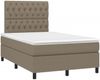 vidaXL Boxspringbett mit Matratze Taupe 120x190 cm Stoff 3269906 Bild 2