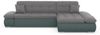 DOMO collection Ecksofa Moric, L-Form, XXL-Sofa - Breite 300cm, viel Platz, auch in Cord, wahlweise mit Bettfunktion und Armteilverstellung, eiblau-grau Bild 2