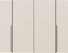 Forte NARAGO Kleiderschrank 270, moderner Dreh-/Schwebetürenschrank, 4-türig, Holzwerkstoff, Kaschmir|Beige, 270,3 cm breit x 210,5 cm hoch x 61,2 cm tief Bild 2