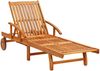 vidaXL Sonnenliegen 2 Stk. mit Tisch und Auflagen Massivholz Akazie 3077346 Bild 2