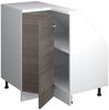 Dachschrägenschrank Eckschrank Rion Edelgrau/Weiß 75.6 x 81.6 cm mit 1 Tür Vicco Bild 4