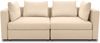 Gartenlounge Sofa 2-Sitzer Bozhana 220x67x96 mit Outdoorbezug in beige Bild 2