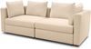 Gartenlounge Sofa 2-Sitzer Bozhana 220x67x96 mit Outdoorbezug in beige Bild 1