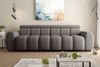 99rooms Alessio Bigsofa Boucle-Stoff ABRIAMO Braun mit Sitztiefenverstellung Bild 5