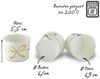 Frau WUNDERVoll Muffinform 25 Muffin Backformen, weiß mit gold Schleife, Durchmesser 6,1 cm, (25-tlg) Bild 2