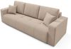 Sofa 3-Sitzer mit Schlaffunktion AUGUSTO in Stoff Wind Beige Bild 4