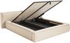 Selsey 'Tilves Low'Polsterbett 180x200 mit Bettkasten und Lattenrost, Chenille, hellbeige Bild 4