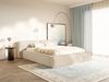 Selsey 'Tilves Low'Polsterbett 180x200 mit Bettkasten und Lattenrost, Chenille, hellbeige Bild 3