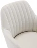 Vente-unique - ELEANA Stuhl Stoff Beige - B 58 cm x H 85 cm x L 56 cm Bild 5