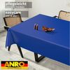 ANRO Tischdecke abwaschbar Wachstuch-Tischdecke Gartentischdecke (Einzelstück 1-tlg), wasserabweisend Einfarbig Blau Breite 140cm Bild 2