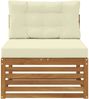 vidaXL Outdoor Mittelsofa Massivholz Akazie Natur 900563 Bild 3