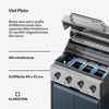 WaldChef Küche Outdoor | Gasgrill | 4 Brenner | 50 mbar | 12800 W | Gusseisen-Rost | Edelstahl Anthrazit Bild 5