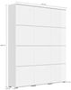 Schuhschrank XXXL Comfort 12 Klappen 48 Paar 160x187 cm Weiss-Weiss Hgl : Weissmatt / Weiss hochglanz Bild 4