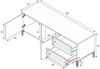 Dmora Alva TV-Ständer, Sideboard für Fernseher mit 2 Türen, Wohnzimmer-TV-Ständer, TV-Ständer, Sideboard für Wohnzimmer, 130x41h47 cm, Eiche und Weiß Bild 3