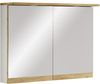VCM Badmöbel Spiegelschrank Cosila 921825 Weiß / Honig-Eiche H. 59 x B. 80 x T. 23 cm Bild 2