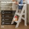 Bellabino 'Tay' Lernturm für Kinder ab 1 Jahr, Tritt 2-fach höhenverstellbar, weiß, Birke Sperrholz, klappbar, Tritthocker bis 50 kg belastbar Bild 5
