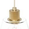 Eglo 43633 Hängeleuchte COPLEY goldfarben klar E27 1X40W H:110cm Ø:20cm dimmbar Bild 3