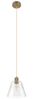 Eglo 43633 Hängeleuchte COPLEY goldfarben klar E27 1X40W H:110cm Ø:20cm dimmbar Bild 2