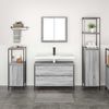 vidaXL Badezimmermöbel-Set mit Regal 3 pcs Graues Sonoma Holzwerkstoff 3328362 Bild 4