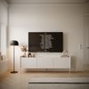 Selsey 'Tovi' TV-Schrank 3-türig, 175 cm, Weiß / Holzoptik Eiche Bild 2