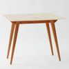 Ragaba Tischkonsole, MDF & Massives Eschenholz Eichenbeize, 90 x 45 x 76 cm, Perl Weiß Bild 2