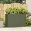 vidaXL Pflanzkübel Olivgrün 120x40x80 cm Kaltgewalzter Stahl 860720 Bild 3
