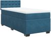 vidaXL Boxspringbett mit Matratze Dunkelblau 90x200 cm Samt 3286214 Bild 2