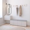 Garderoben-Set Napoli version 8 mit Schuhregal und Polsterplatten, Ideal für Flur und Eingangsbereich (Cashmere, Trinity 32), 82 x 40 x 210 cm Bild 3
