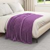 vidaXL Überwurfdecke Lila 150 x 130 cm Fleece 42016857 Bild 3