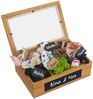 SURPRISA Geschenkbox Schotter-Schatulle Geldgeschenk, aus Pinienholz, 6 Fächer, Geschenk zur Hochzeit, Geburtstag usw. Bild 5