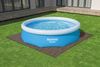 Pool-Bodenschutzfliesen Set 12 Stück á 50 x 50 cm, Holz-Optik (Palisander) Bild 2