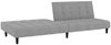 vidaXL Schlafsofa 2-Sitzer Hellgrau Samt 375763 Bild 4