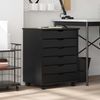 vidaXL Rollschrank mit Schubladen MOSS Schwarz Massivholz Kiefer 4015784 Bild 2